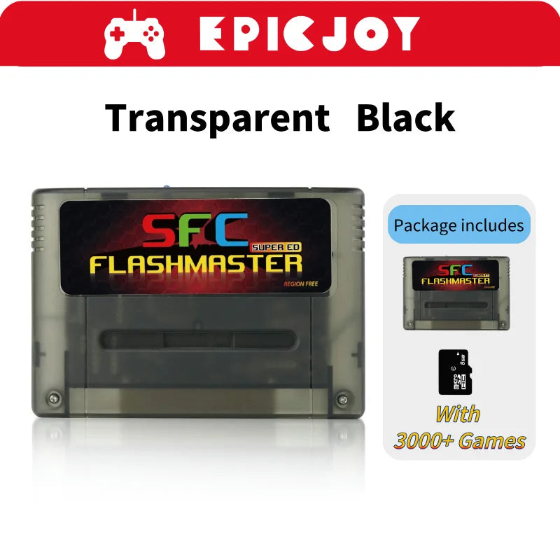 Super SFC 3000-in-1 Game Card with 8GB TF Card for Nintendo SNES Console