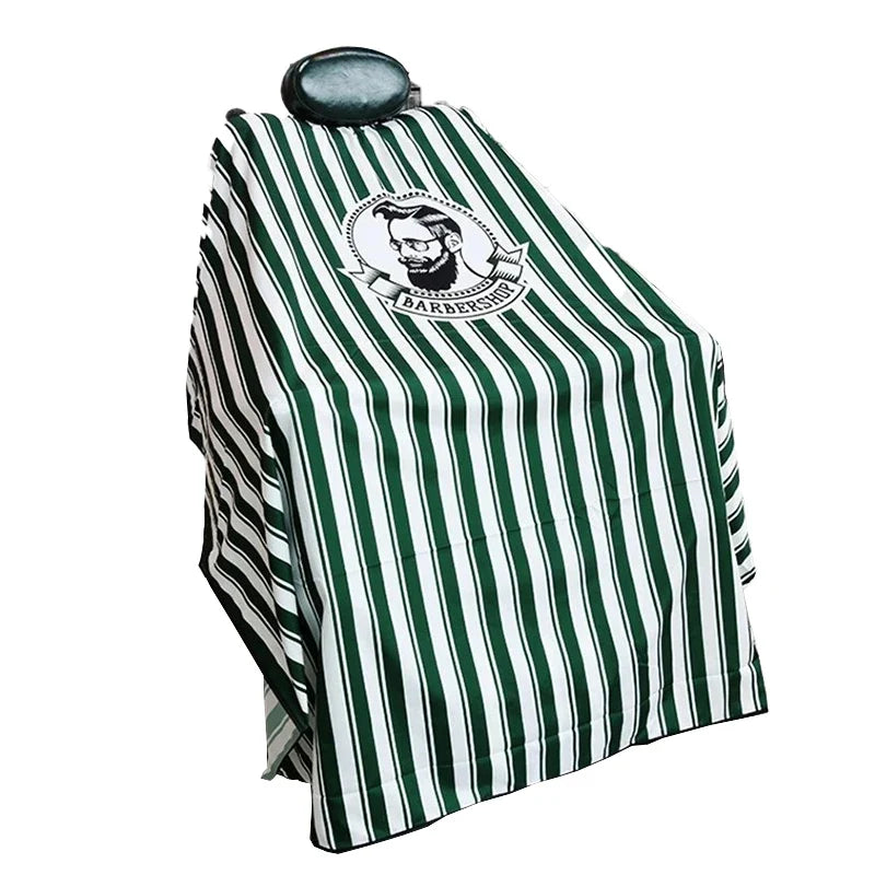 Retro Stripes Hairdressing Bibs – Non-Stick, Comfortable & Breathable Hair Apron, Hairdressing Supplies