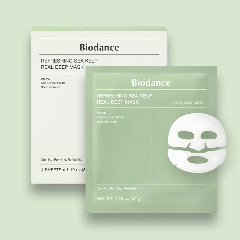 BIODANCE Bio-Collagen Deep Hydrating Gel Mask – Night Moisturizing Face Mask for Pore Care & Skin Elasticity (4 Pcs Box)