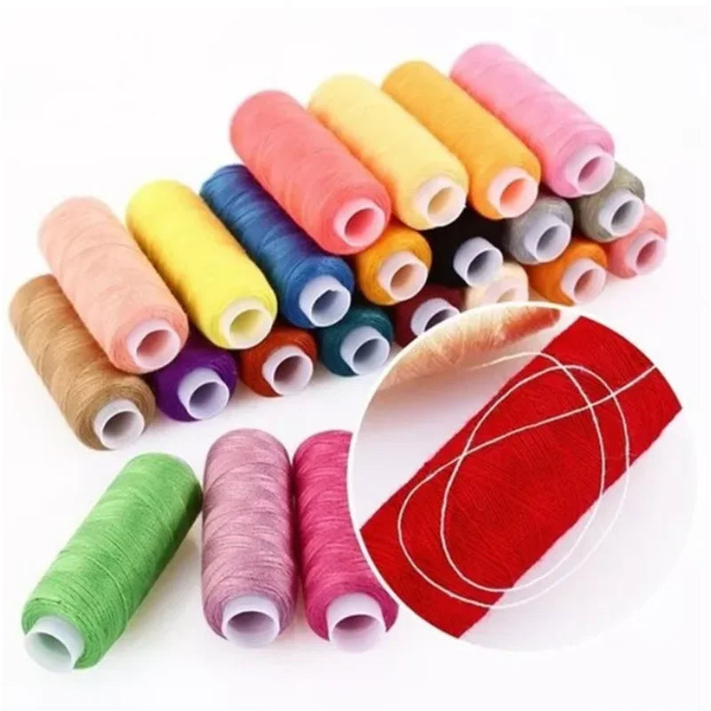 100-Color Sewing Thread Set - 250Yd Spools of Polyester Thread for Hand & Machine Sewing