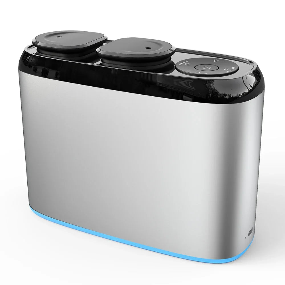 Electric Dual Nozzle Aroma Diffuser – Bluetooth-Controlled Home Fragrance & Essential Oil Scent Distributor, Waterless Operation