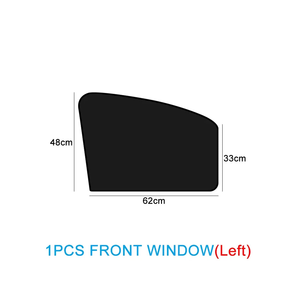 Magnetic Car Sunshade Curtains – UV Protection Window Sun Shield Covers, Double-Sided Auto Sunshade Protector DIY Car Accessories