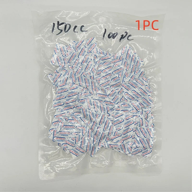 Vacuum Sealed Bags with Oxygen Absorbers — 150Cc Food Storage Bags & Jars for Long-Term Dry Food Preservation