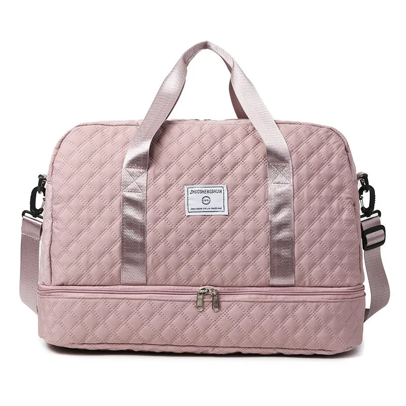 Short Trip Travel Bag – Large Capacity Waterproof Handbag with Dry & Wet Separation for Men & Women