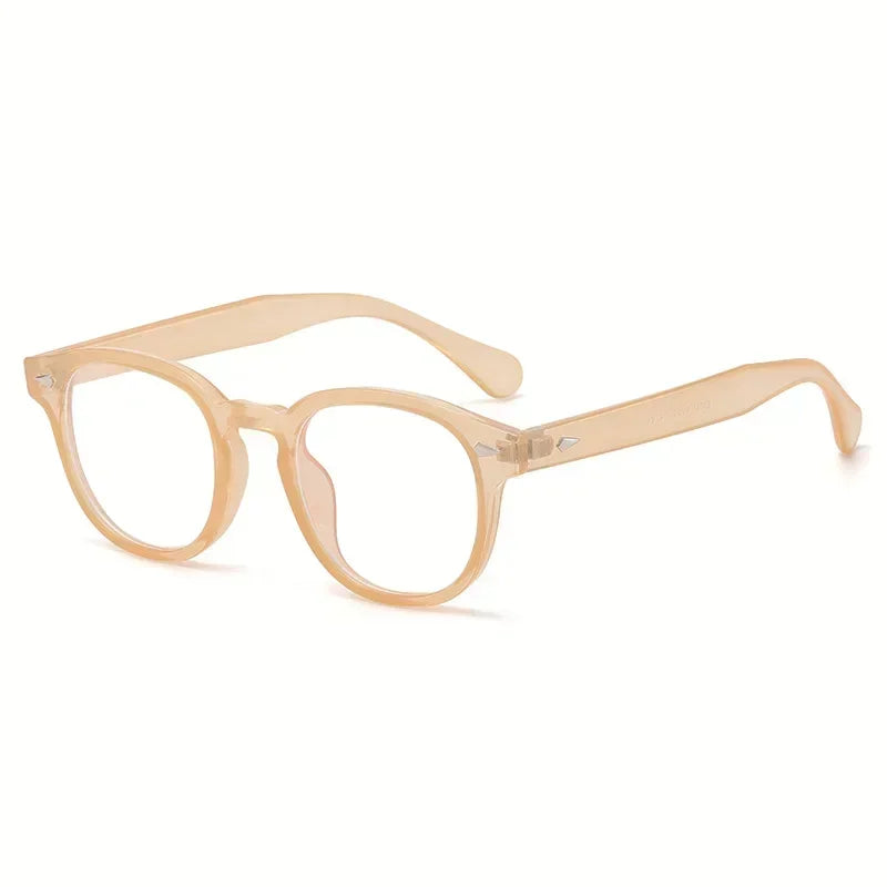 JNPCXI Retro Round Sunglasses – Punk Leopard Rivet Fashion Shades UV400 for Men & Women