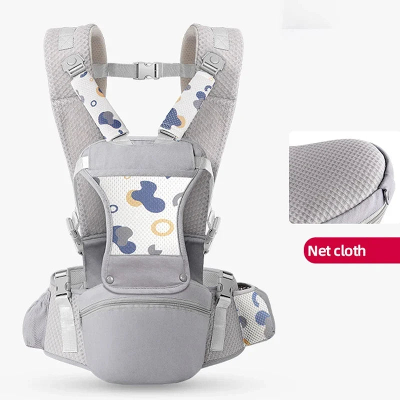 2026 Ergonomic Newborn Baby Carrier Backpack – Infant Hip Seat Front-Facing Kangaroo Wrap Sling for Travel & Hands-Free Comfort