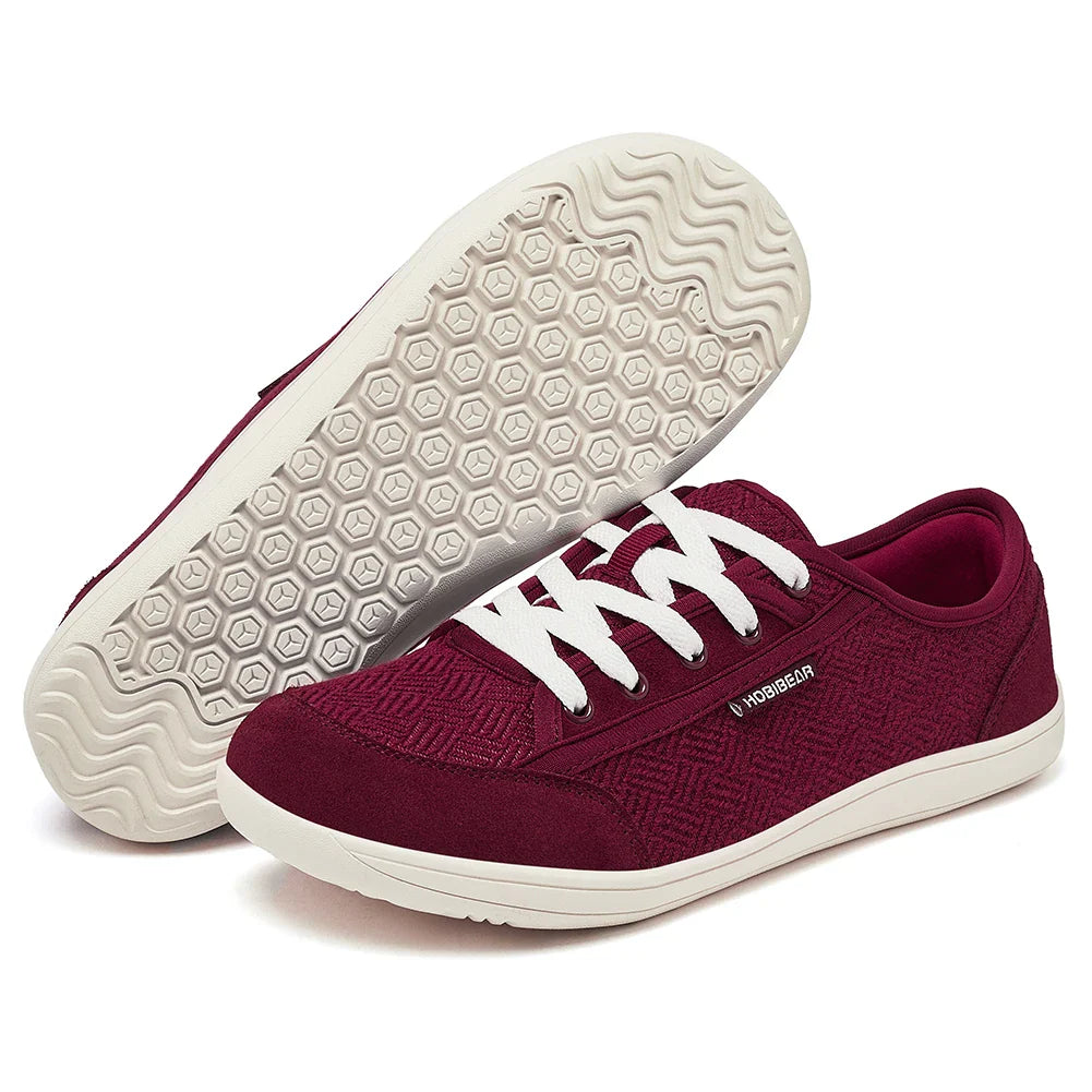 HOBIBEAR Barefoot Shoes for Men & Women | Zero Drop, Wide Toe Minimalist Cowhide Leather Sneakers