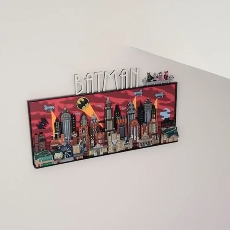 2025 New 76271 Batman: The Animated Series — Gotham City Building Blocks Toy with Advanced Ornamental Wall, Christmas Gift