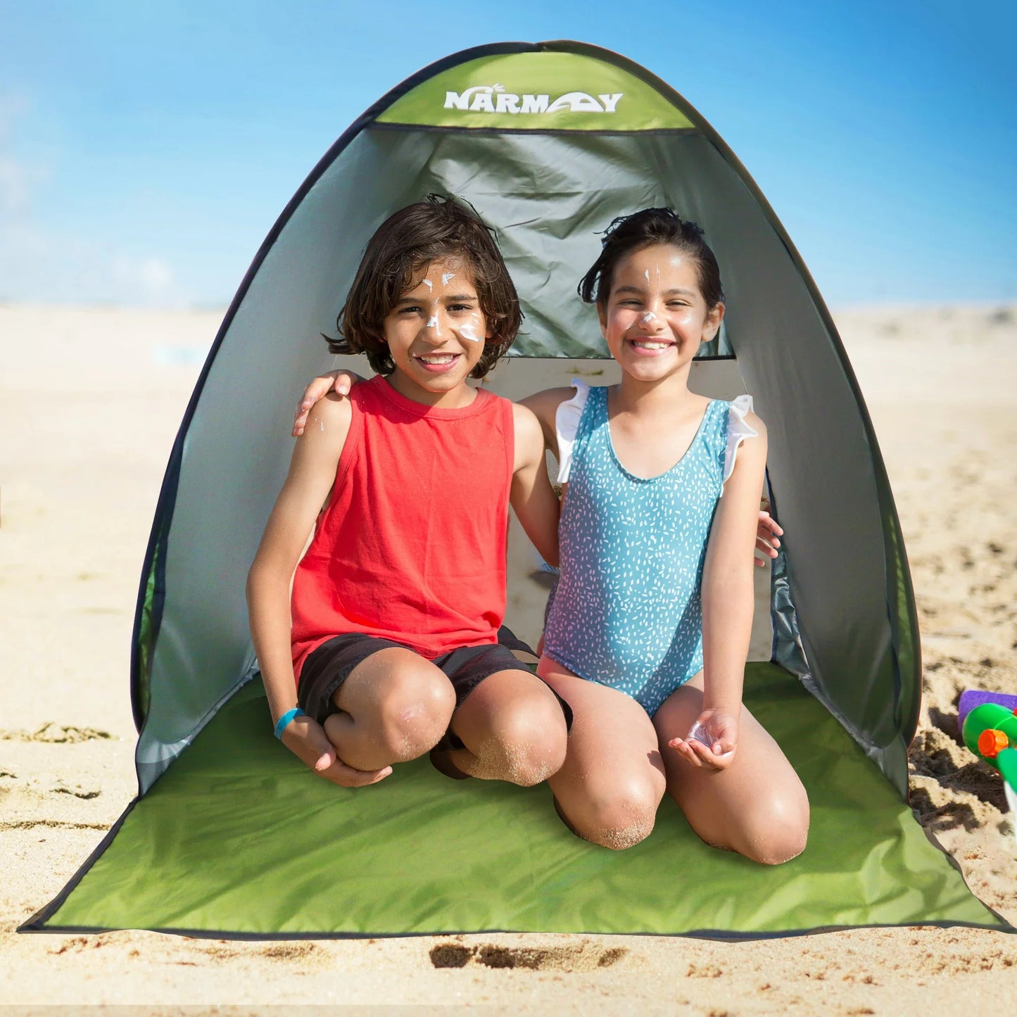UV-Resistant Waterproof Pop-Up Beach Tent – Sun Shade Shelter for Camping