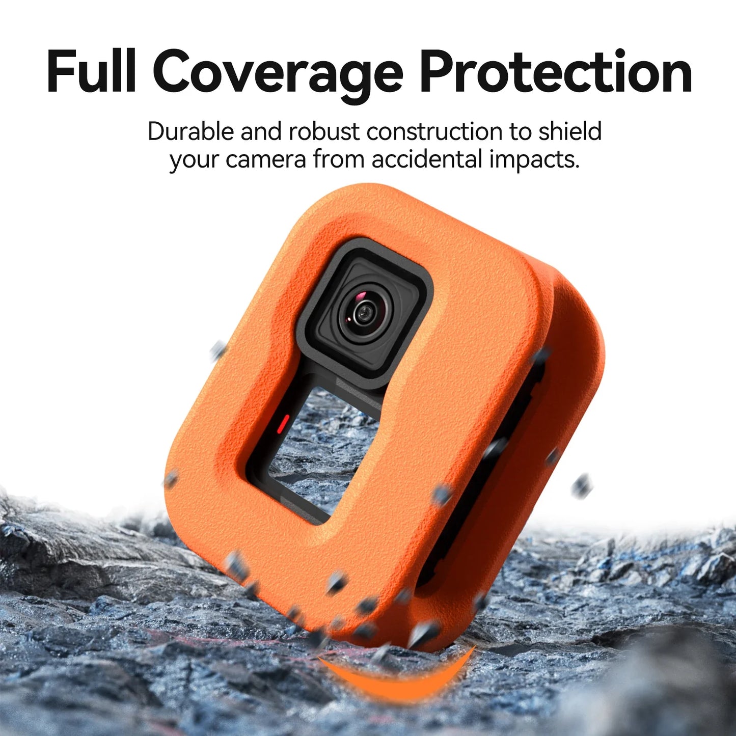 TELESIN Floating Waterproof Case – Buoyant Protective Diving Shell for GoPro Hero 9/10/11/12/13