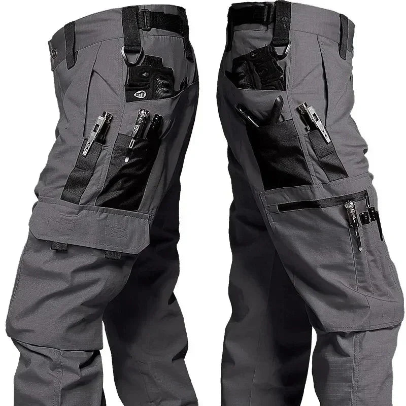 Men's Tactical Waterproof Cargo Pants – Durable Multi-Pocket Combat Trousers for Outdoor Work & Adventure