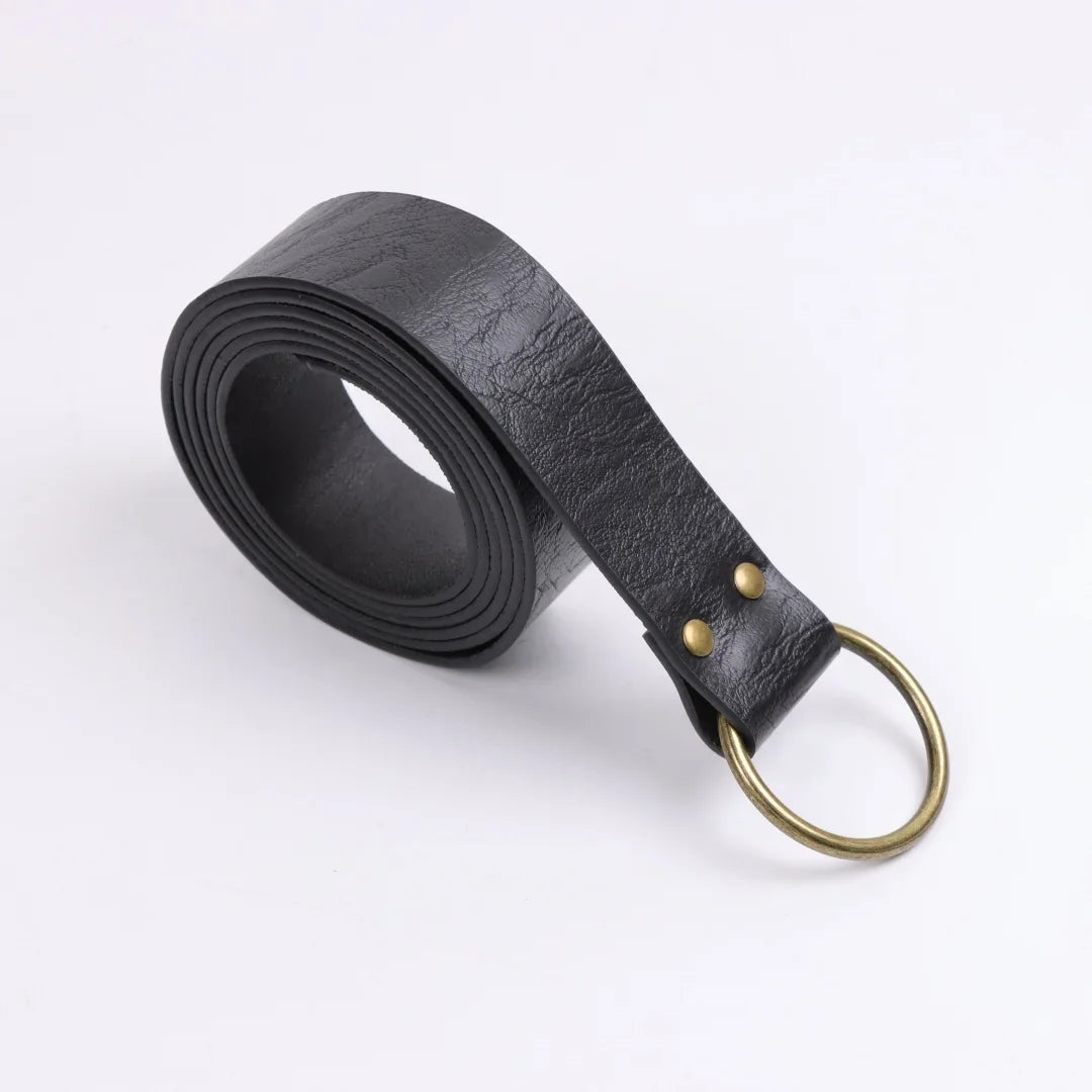 Medieval Viking Belt & Bracelet Set – Renaissance Copper Coin Waist Bag Cosplay Accessories for Halloween Dress Up