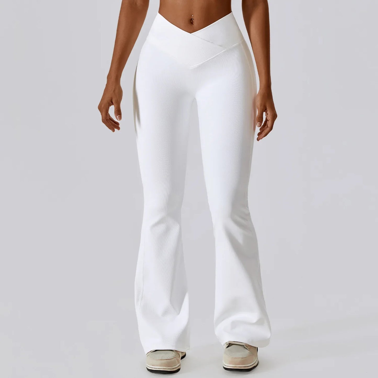 Women’s High Waist Flare Leggings – Wide Leg Yoga Pants for Gym, Workout, Fitness & Latin Dance Sports Trousers