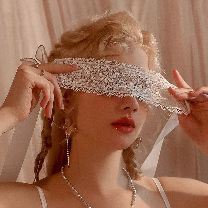 Fashion Lace Eye Mask — Hollow Out See-Through Blindfold, Adjustable Masquerade Mask for Party & Club Accessories