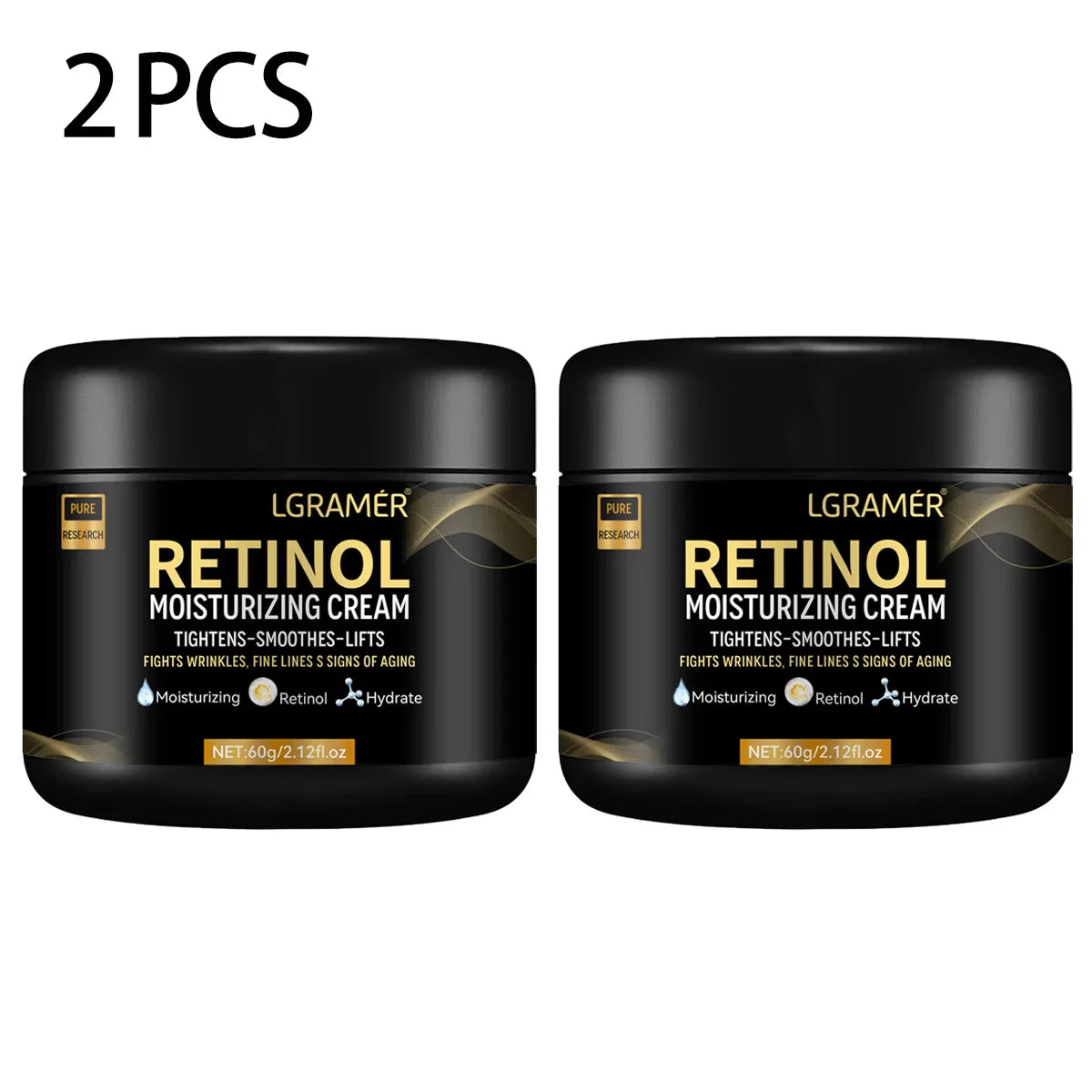 Men’s Retinol Face Moisturizer – Anti-Aging Wrinkle Cream for Hydration, Pore Minimizing & Smooth Bright Skin