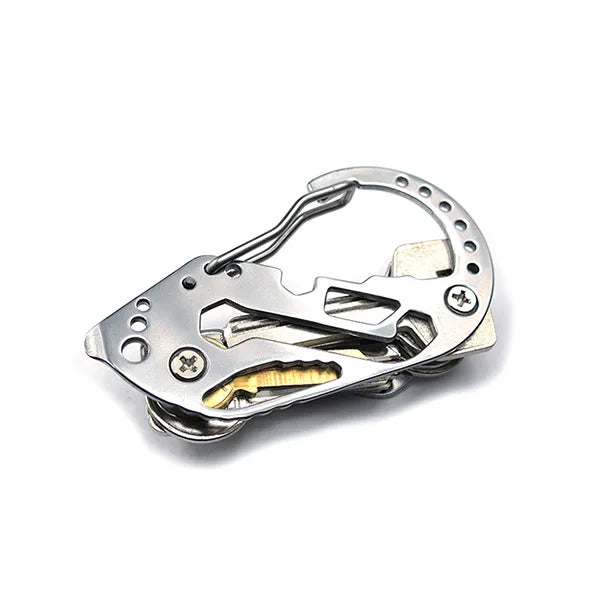 Portable Key Holder Keyring Wallet - EDC Pocket Key Organizer with Bottle Opener for Outdoor Sports, Car Key Chain Collector