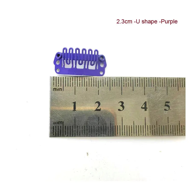 50Pcs Wig Clips Snap Clips - 2.3cm-3.6cm Black & Brown Hair Extension Weft Clips for Wig Styling & Hair Tools