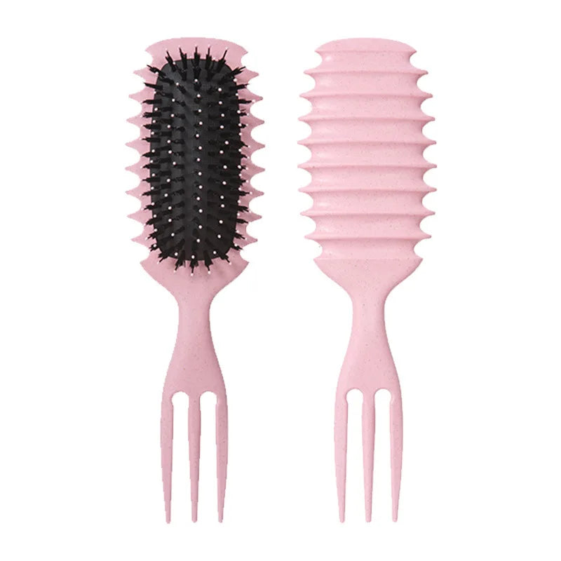 Candy Brush Curly Hair Styling – Nylon Bristle Detangling & Volumizing Comb for All Hair Types