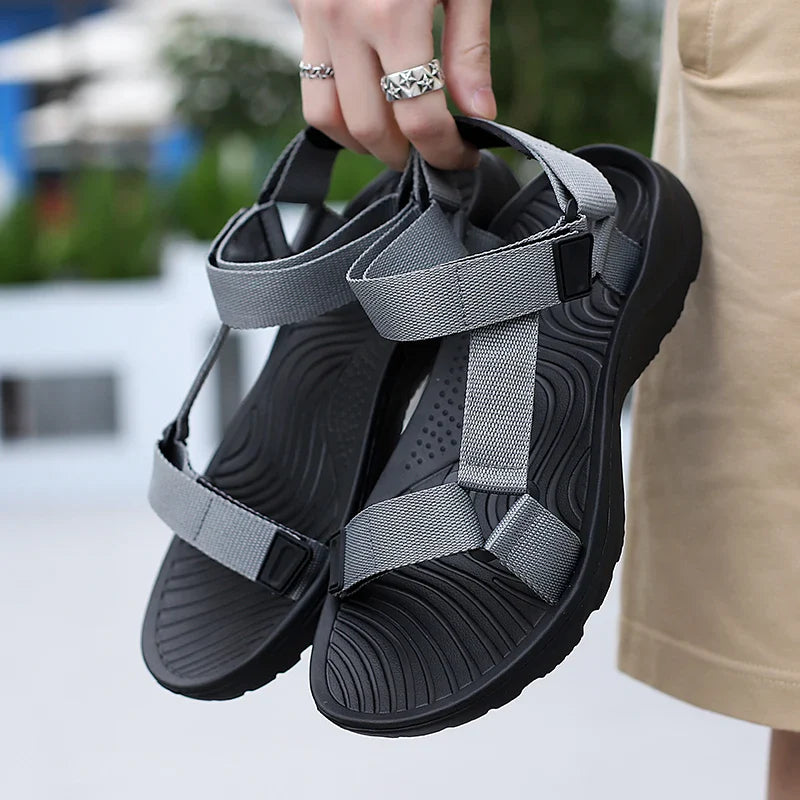 Men’s Non-Slip Summer Sandals – Outdoor Beach Flip Flops, Waterproof Casual Water Shoes Comfortable Lightweight Footwear 9072