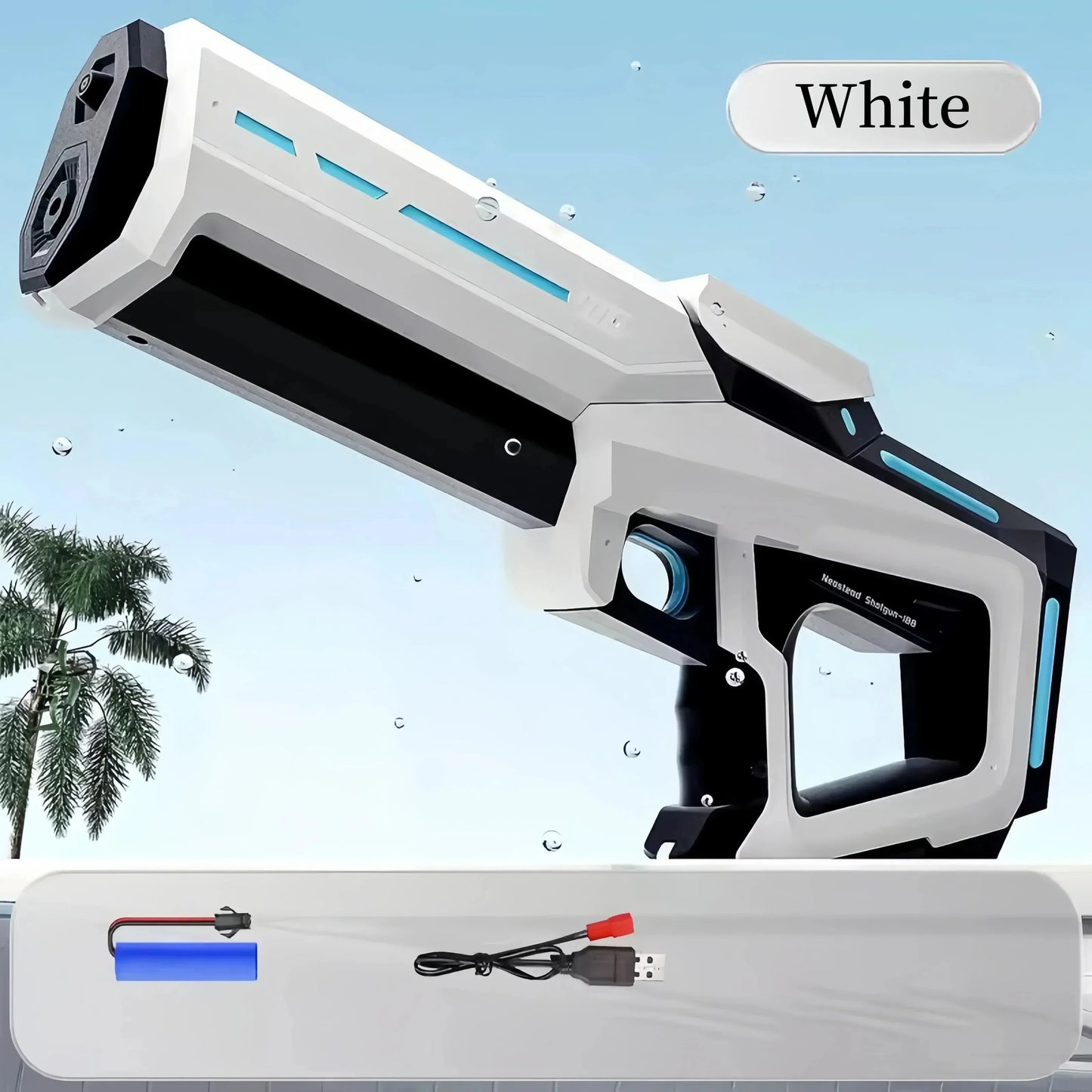 Automatic Water Absorbing Electric Water Gun for Adults & Kids, Outdoor Beach & Pool Entertainment Toy