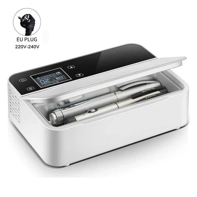 Mini Portable Insulin Refrigerator – 7800mAh Cooler for Insulin, Serum & Capsules, 260ml Capacity
