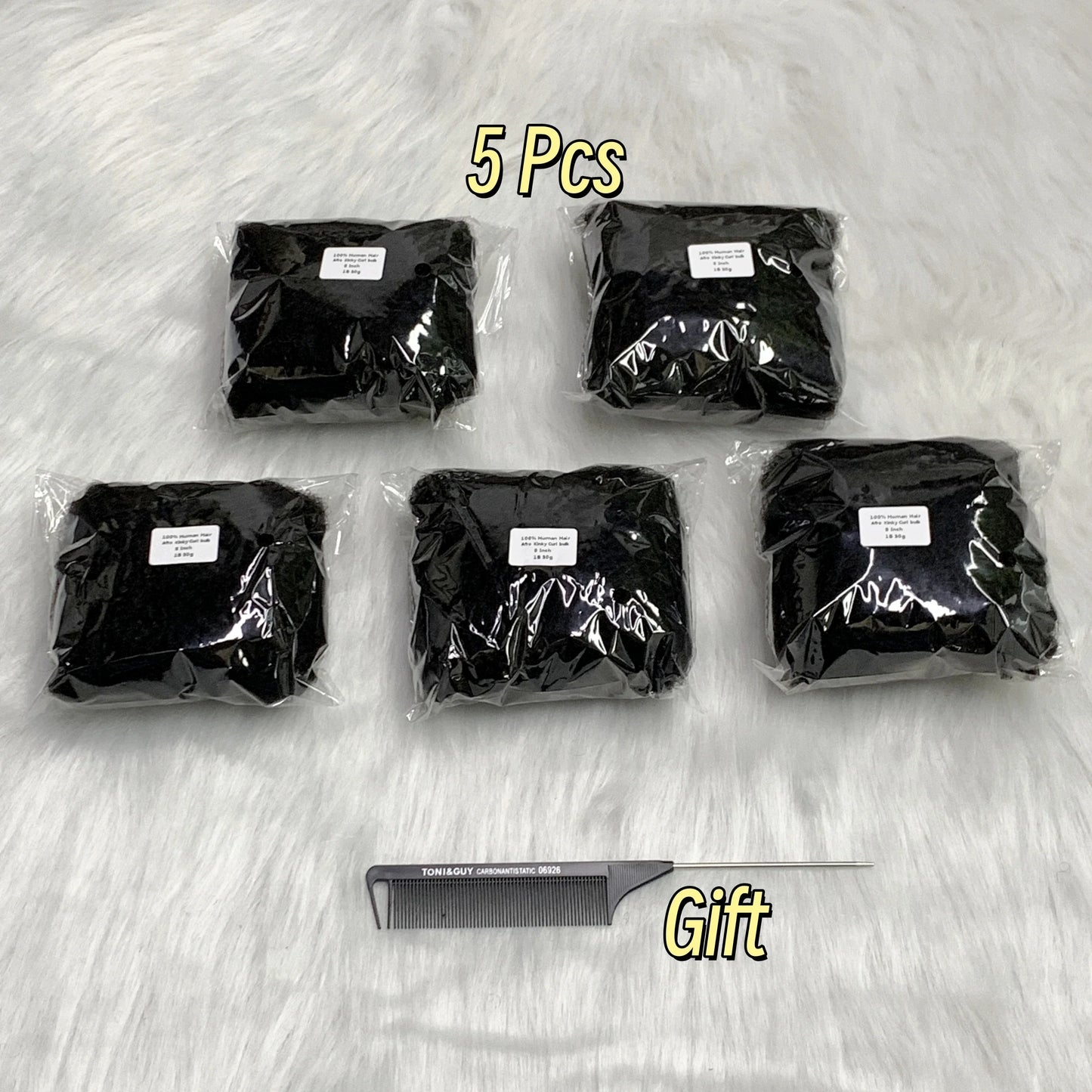 1Pc 30g Brazilian Afro Kinky Curly Remy Human Hair Bulk — No Weft Braiding Extensions for Locs & Braids