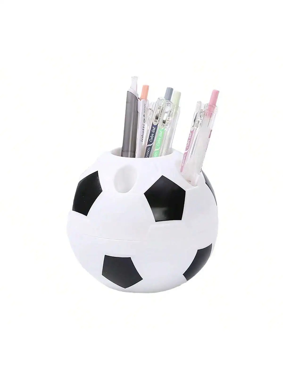 Football Shaped Pen Holder - Creative Desk Organizer for Pens, Stationery & Office Decor