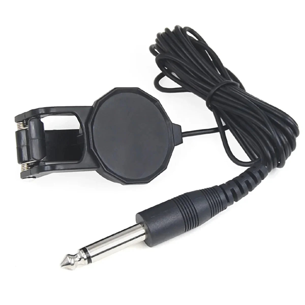 Clip-On Audio Jack Pickup – Acoustic Guitar/Mandolin/Violin/Banjo/Ukulele Sound Transducer with 2.5M Cable Instrument Amplifier Microphone