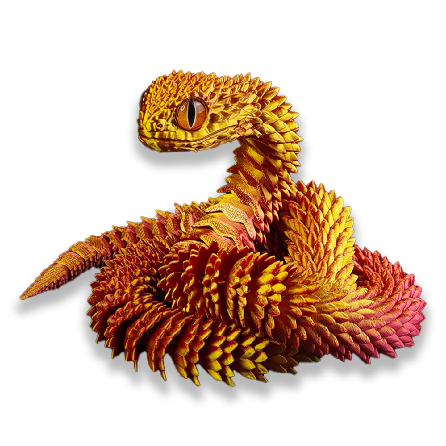 3D Printed Movable Snake Figurine – Realistic Jointed Simulation Ornament for Home & Office, 2025 New Year Craft Gift
