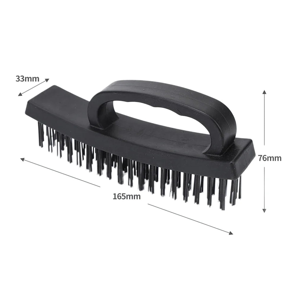 2PCS Steel Wire Brush Set - Industrial Rust Removal, Derusting & Metal Polishing Cleaning Tools