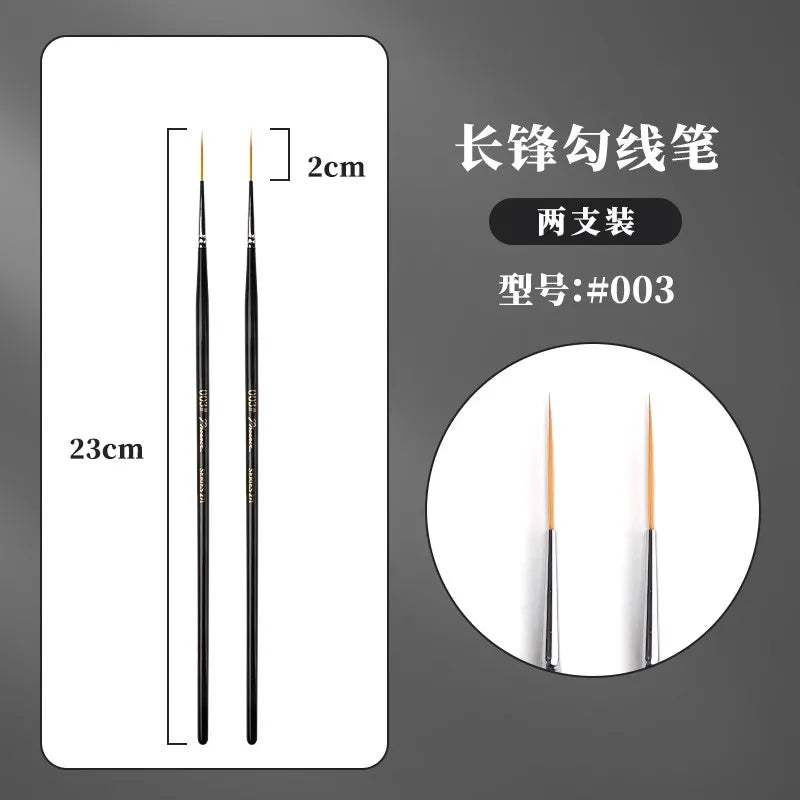 1/2/3/5PCS Rigger Artist Paint Brushes – Extra Long Fine Point Liner Brushes for Scale Models, Nail Art, Acrylic, Oil & Watercolor