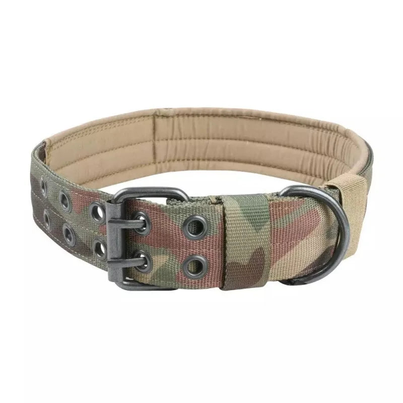 Adjustable Reflective Nylon Dog Collar – Heavy Duty Tactical Training Collar for German Shepherds