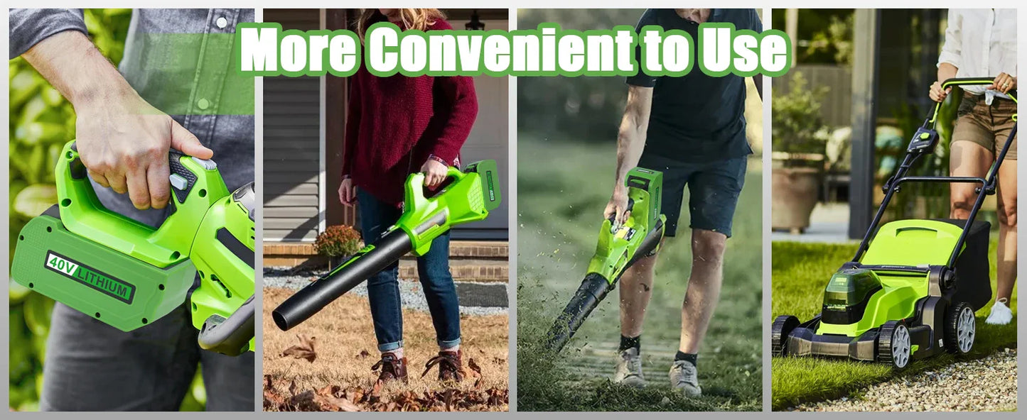 Greenworks 40V 6.0Ah G-MAX Li-Ion Battery – Compatible with 29472, 29462, 29252, 20202, 22262 Cordless Power Tools (Not Gen 1)