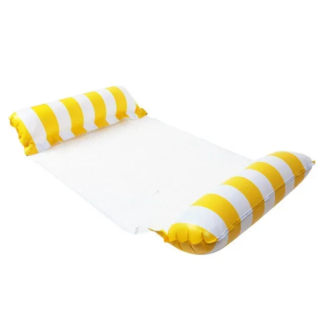 New Inflatable Water Hammock Recliner - Floating Swimming Mattress and Pool Party Lounge Bed