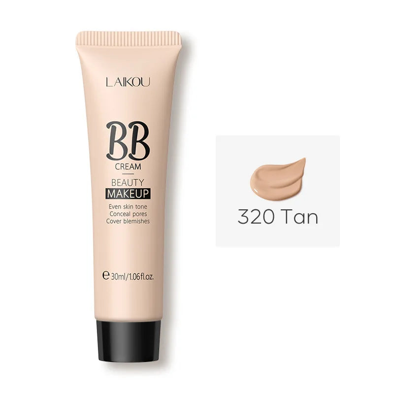 6-Color BB Cream Concealer – 30ml Natural Face Primer & Coverage Foundation