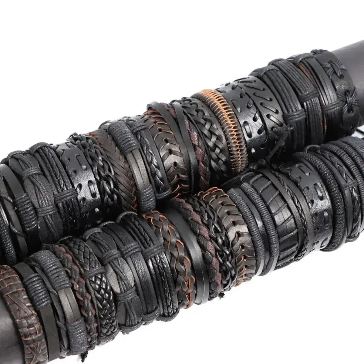 10PCS Random Style Men's & Women's Webbing, Rope & Leather Bracelets - Classical Festive Gift for Women (Varied Designs)
