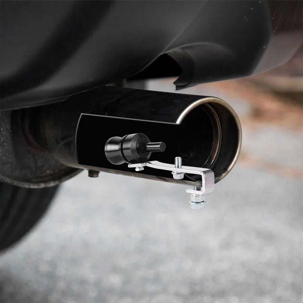 Universal Aluminum Turbo Whistle – Car Exhaust Muffler Sound Simulator Blow-Off Valve Turbo Noise Enhancer Accessory