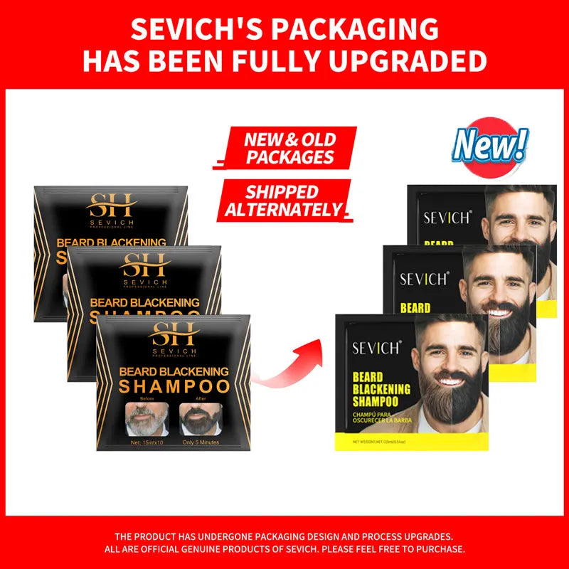 Black Beard Dye Cream - 3-Minute Fast Gray Coverage and Natural Beard Coloring