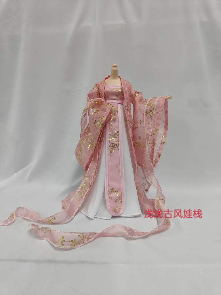 1/6 Scale Hanfu Fairy Princess Costume – Ancient Outfit for 12-Inch Female Action Figure Body