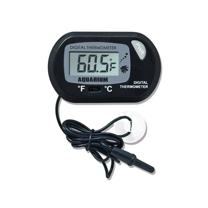 Waterproof Digital Aquarium Thermometer β Suction Cup Temperature Gauge for Fish Tanks & Reptiles