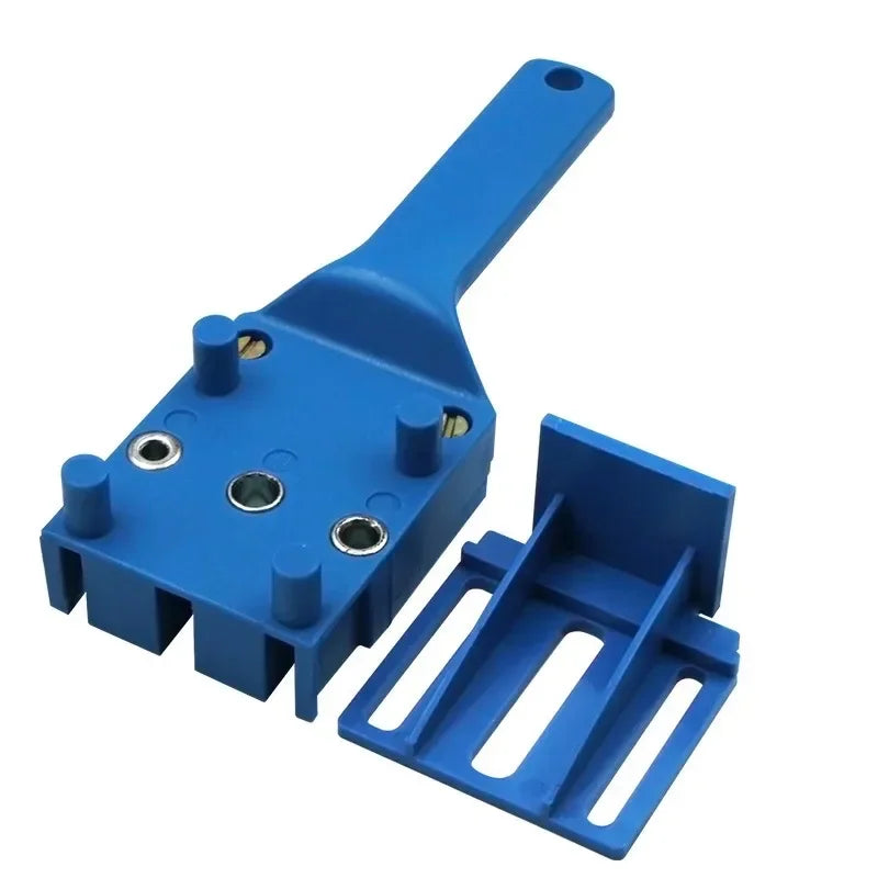 3-in-1 Self-Centering Dowel Jig Drill Guide Kit – 6/8/10mm Woodworking Straight Hole Punching & Joinery Positioning Tool