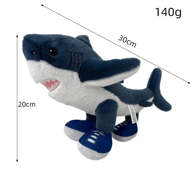 30cm Italian Brainrot Tralalero Plush Doll – Anime Stuffed Soft Cushion Pillow, Fan Peripheral Custom Gift