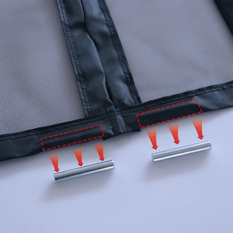 DTGJ Magnetic Door Screen Mosquito Net - Custom Size Anti-Insect Mesh Curtain for Glass Doors & Summer Protection