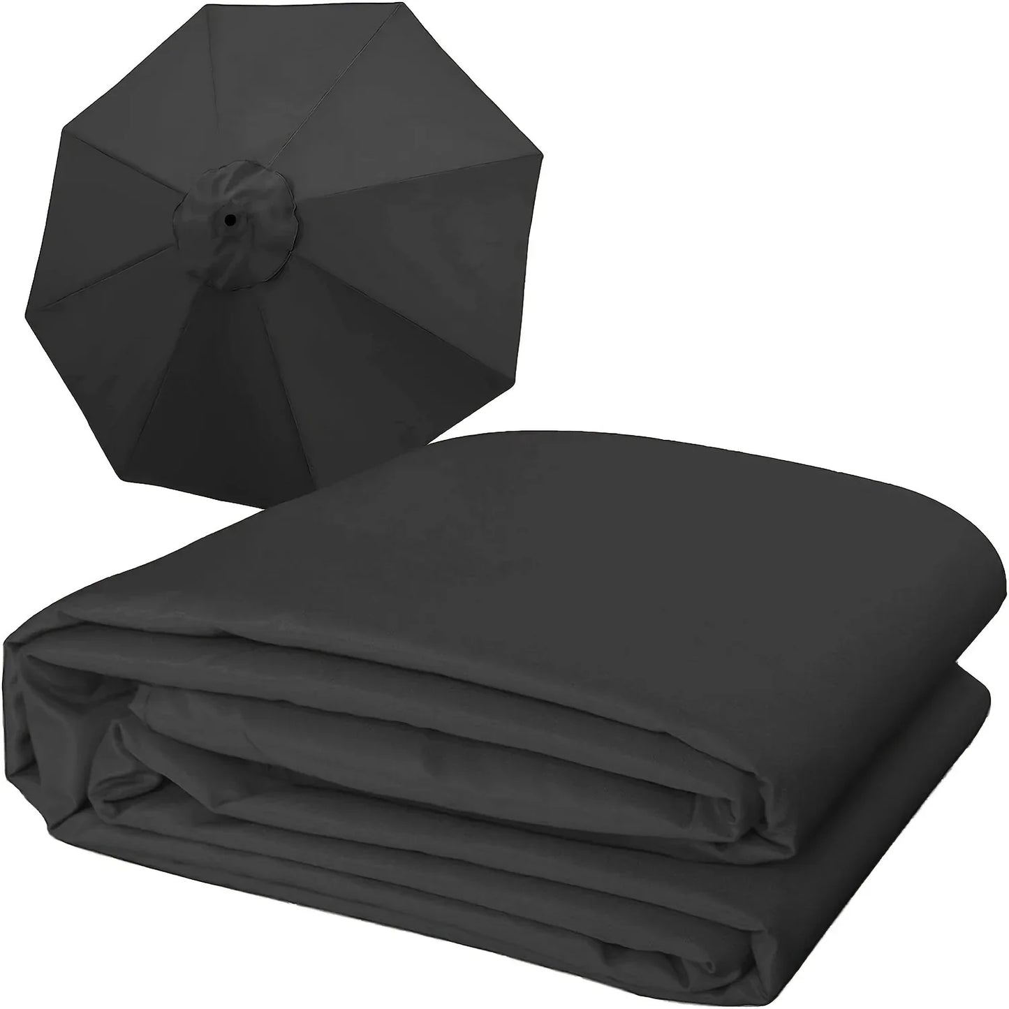 Green Replacement Umbrella Canopy – Waterproof Sunshade Cover for Garden, Backyard & Pool, Fits 9FT/10FT 6 & 8 Ribs Cantilever Umbrellas