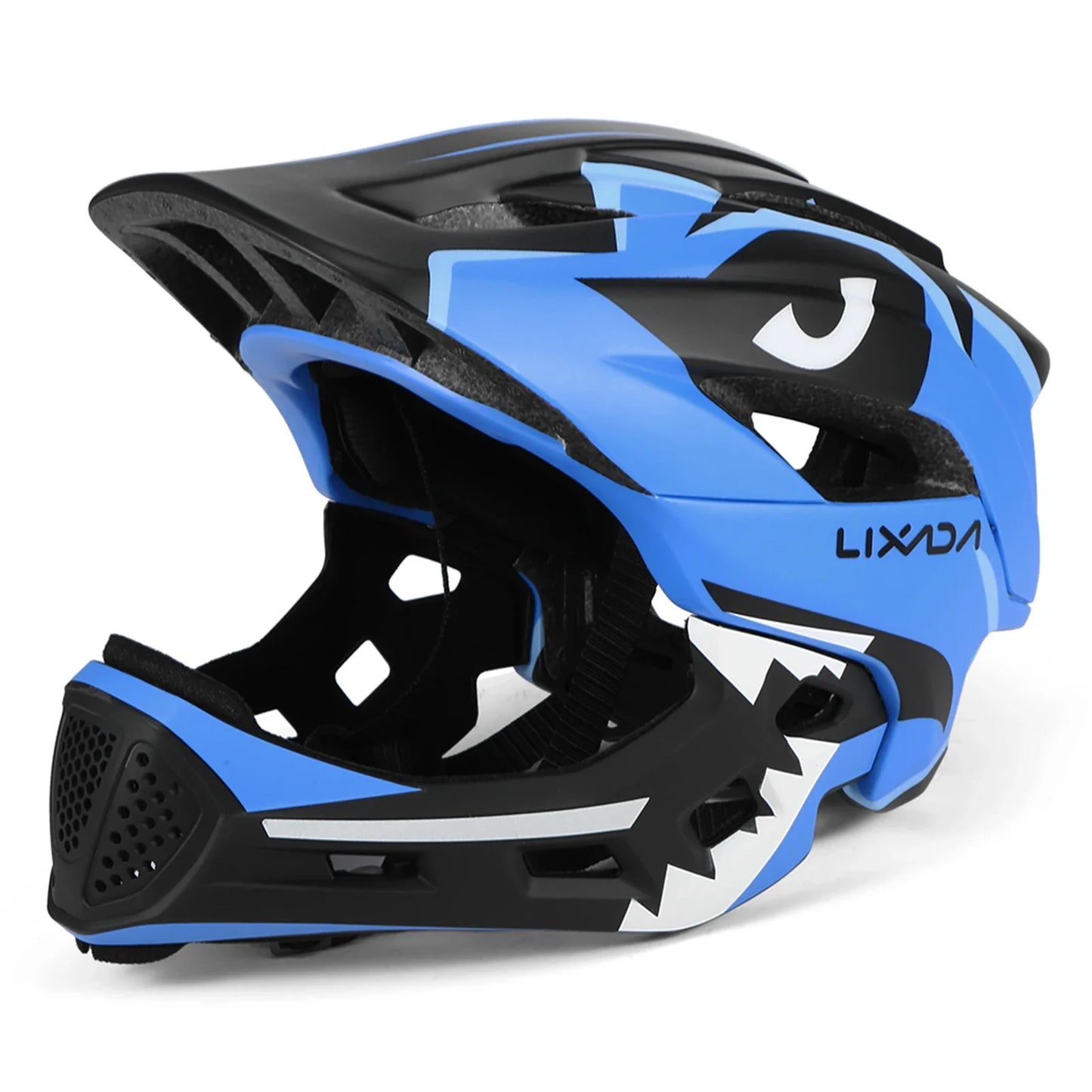 Kids Detachable Full Face Bike Helmet - Child Cycling, MTB, Skateboarding, Roller Skating & Motorcycle Sports Helmet