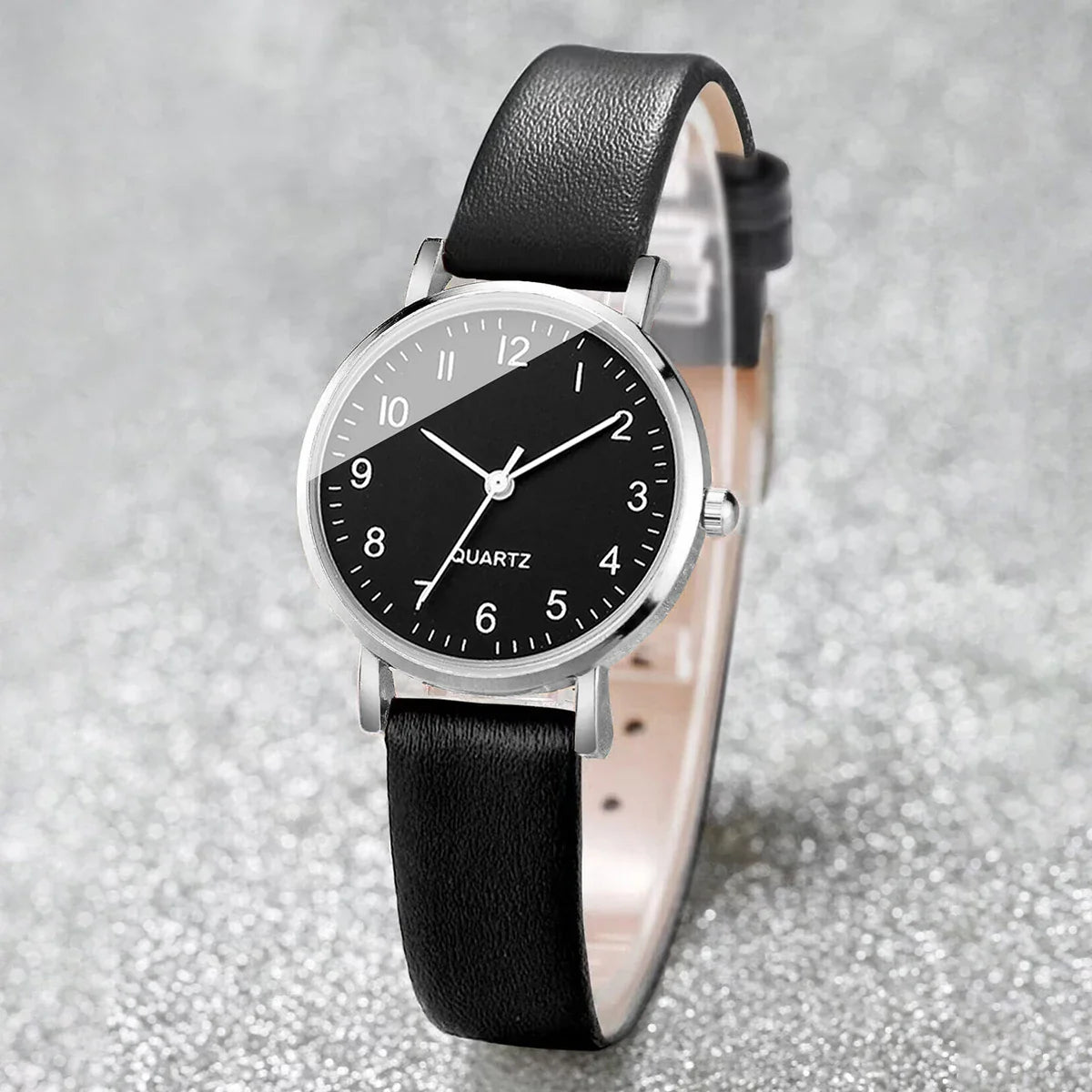 Women’s Small Dial Quartz Watch – Simple Leather Strap Ladies Wristwatch Gift