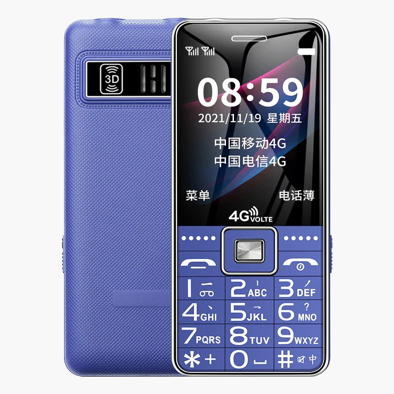 GSM 2G G600 BAR Phone – Dual SIM, 6800mAh Battery, SOS Button, 2.4" Screen, MP3 Recorder Mobile Cellphone for Seniors