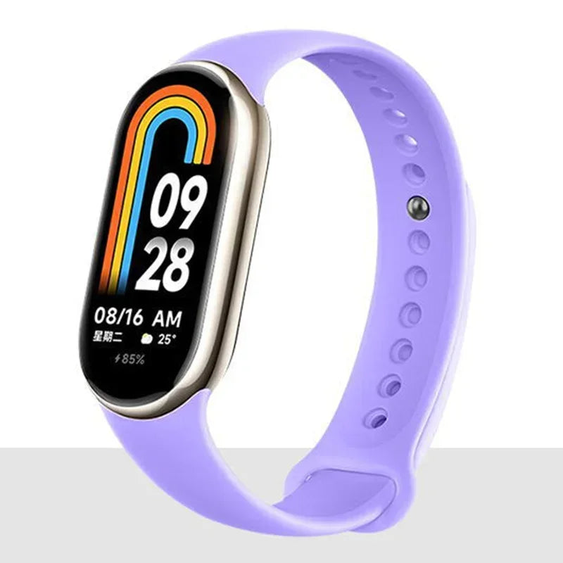 Silicone Sport Strap for Xiaomi Mi Band 8 NFC – Replacement Smartwatch Bracelet