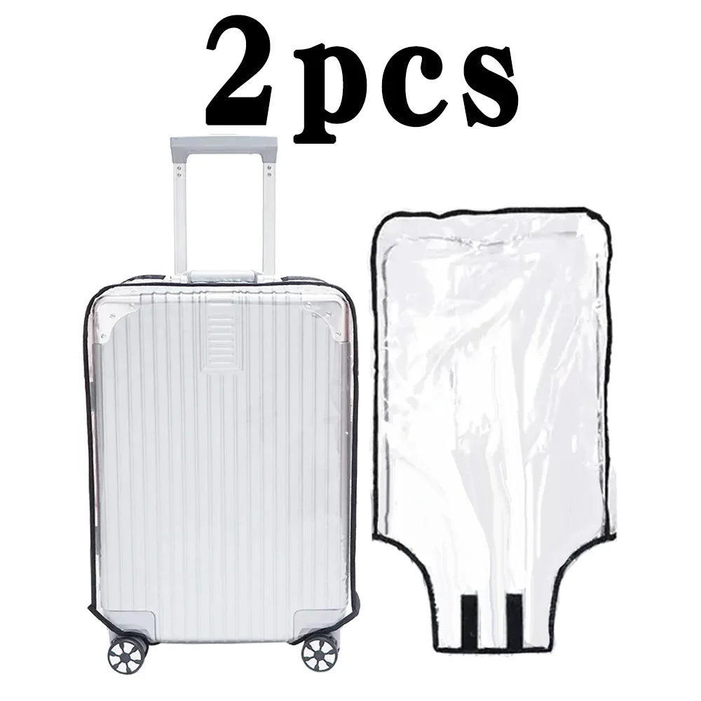 Full Transparent Luggage Cover – Waterproof, Dustproof, Durable PVC Suitcase Protector for Travel
