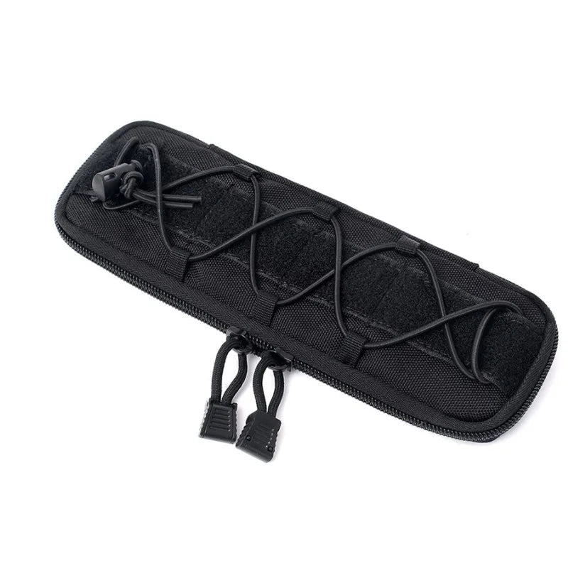 MOLLE Tactical Knife Sheath – EDC Folding Knife Holder Nylon Belt Pouch for Outdoor Survival & Camping Gear